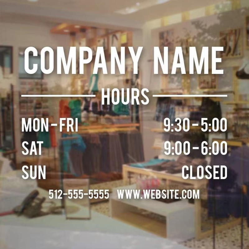 Customized Store Hours Sign Wi - Vinyl Floor Plank incelemesi ve fiyatı
