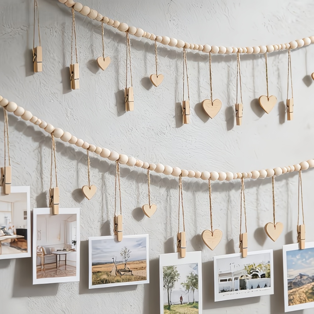 1pc Bead String Photo Storage  - Picture Hanging Strip incelemesi ve fiyatı