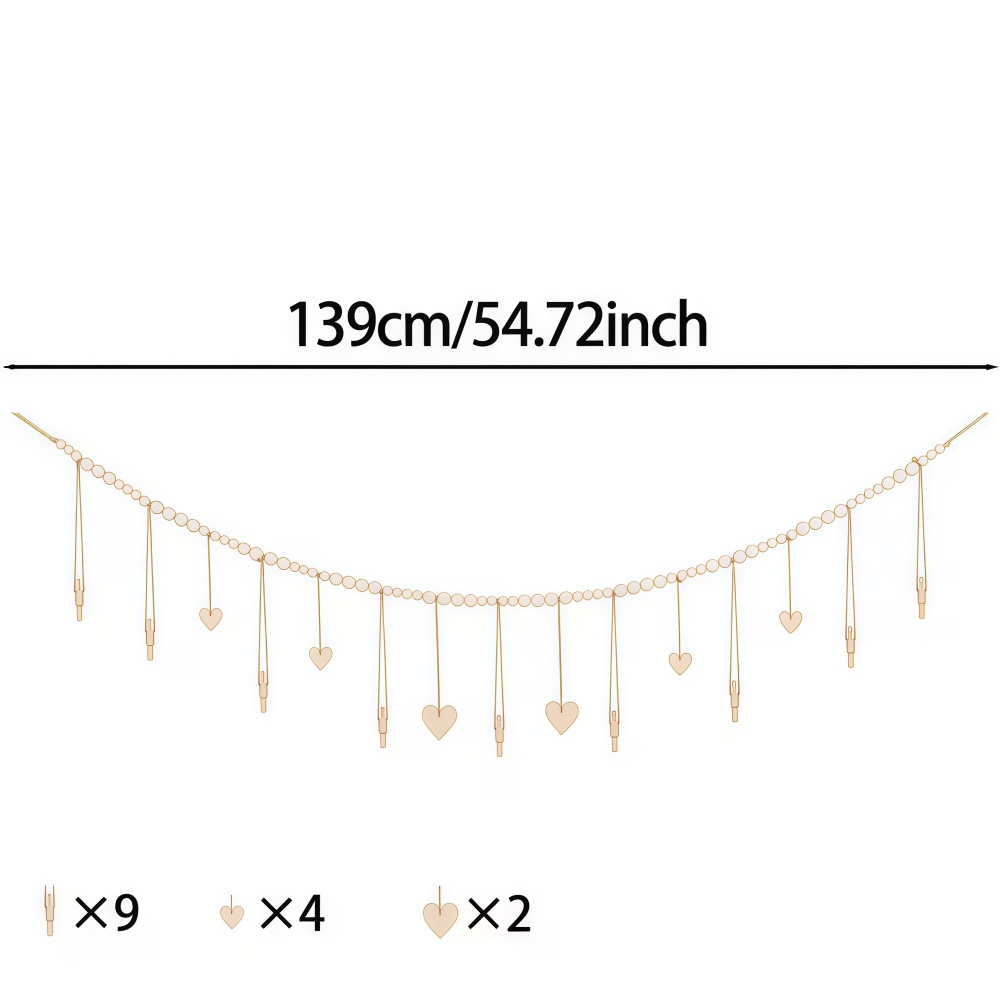 1pc Bead String Photo Storage  - Picture Hanging Strip incelemesi ve fiyatı