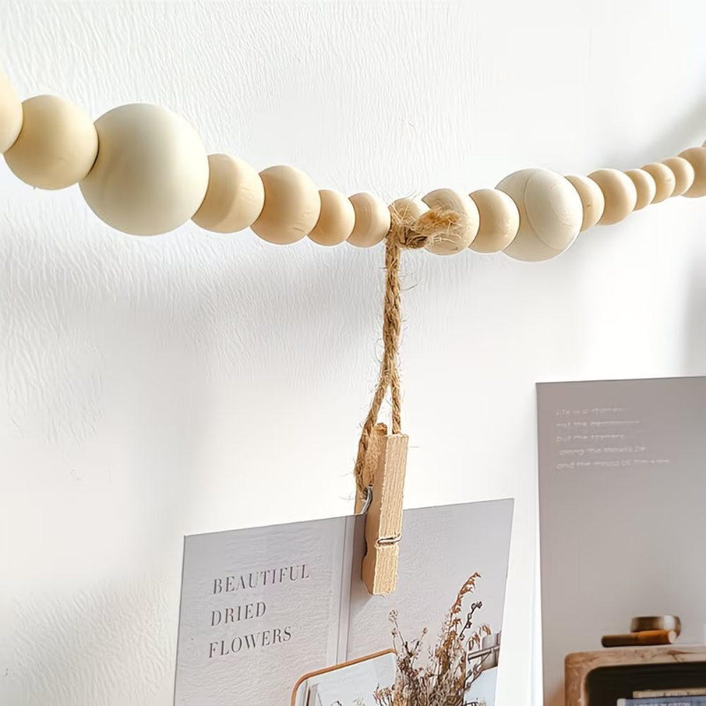 1pc Bead String Photo Storage  - Picture Hanging Strip incelemesi ve fiyatı
