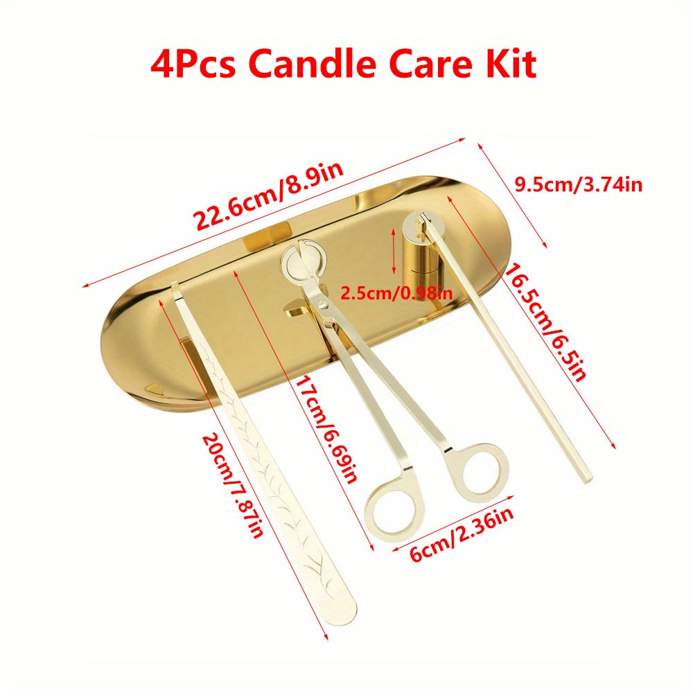4pcs/set Luxury Candle Care Ki - Home Improvement Kit incelemesi ve fiyatı