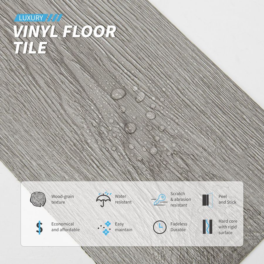 Peel and Stick Floor Tile Viny - Vinyl Floor Plank incelemesi ve fiyatı