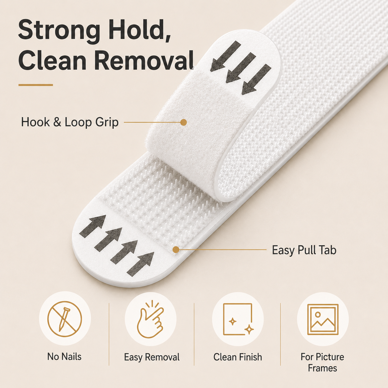 Heavy Duty Non Perforated Hang - Picture Hanging Strip incelemesi ve fiyatı