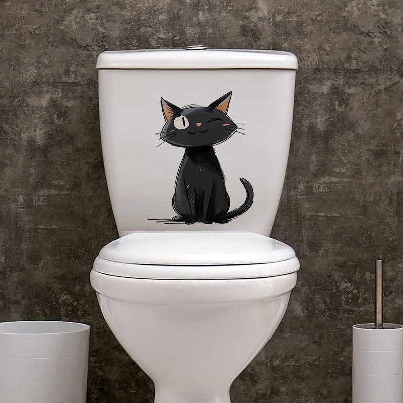 Cartoon Black Cats Wall Sticke - Vinyl Floor Plank incelemesi ve fiyatı