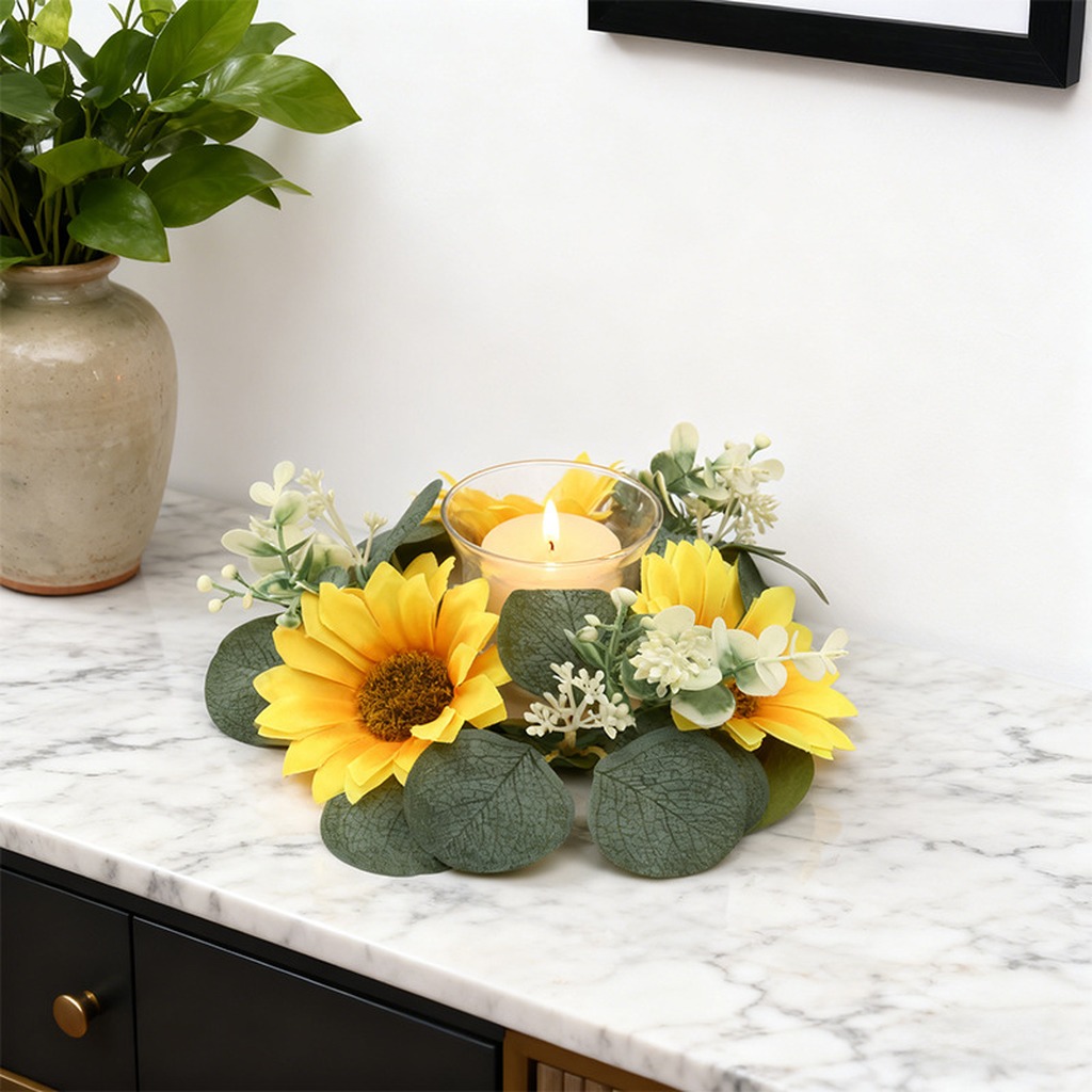 Artificial Sunflower Wreath Li - Home Improvement Shop incelemesi ve fiyatı