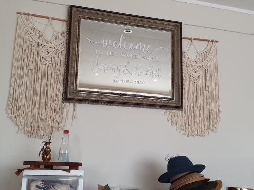 Wedding Welcome Mirror Vinyl S - Vinyl Floor Plank incelemesi ve fiyatı