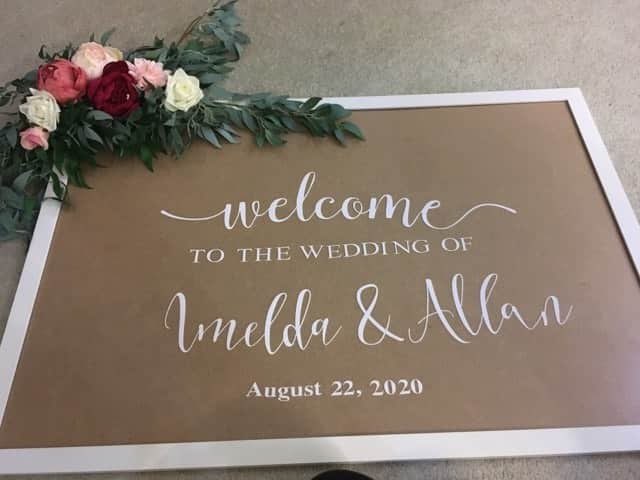Wedding Welcome Mirror Vinyl S - Vinyl Floor Plank incelemesi ve fiyatı